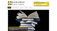 Desktop Screenshot of baraboopubliclibrary.org
